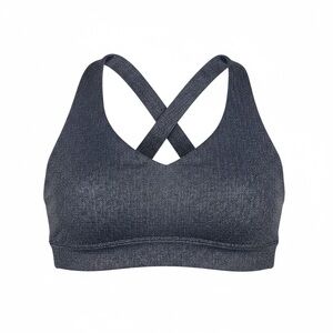 Core 10 Blue Herringbone Crisscross Back Sports‎ Bra | Size M Medium Activewear